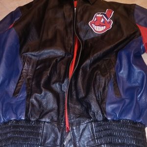 Cleveland Indians all leather Jacket vintage